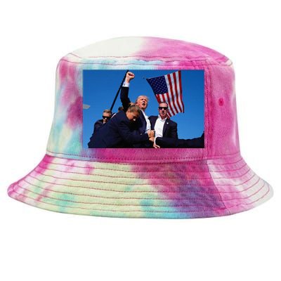 Old Row Trump Trump Rally Donald Trump 2024 Tie-Dyed Bucket Hat