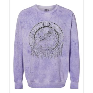 Odins Raven Viking Midgard Thor Walhalla Colorblast Crewneck Sweatshirt