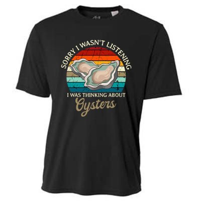 Oyster Retro Vintage Shucker Shelfish Seafood Mollusks Cooling Performance Crew T-Shirt