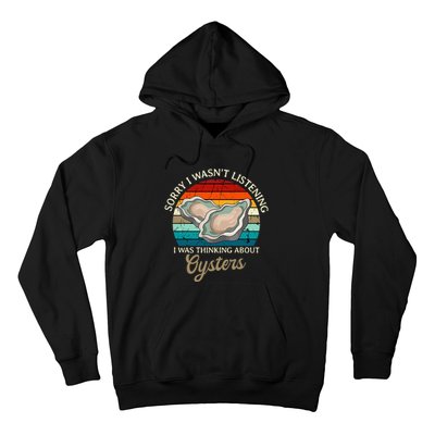 Oyster Retro Vintage Shucker Shelfish Seafood Mollusks Hoodie