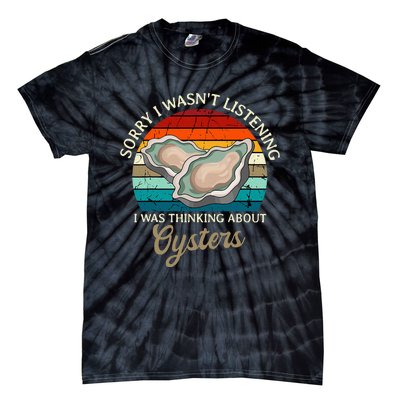 Oyster Retro Vintage Shucker Shelfish Seafood Mollusks Tie-Dye T-Shirt