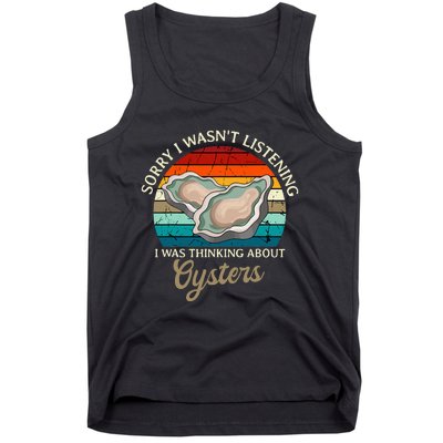 Oyster Retro Vintage Shucker Shelfish Seafood Mollusks Tank Top