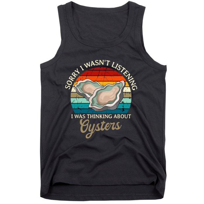 Oyster Retro Vintage Shucker Shelfish Seafood Mollusks Tank Top