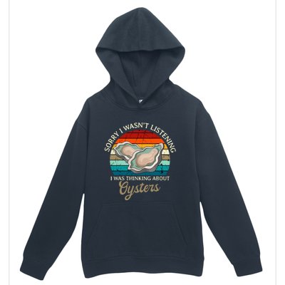 Oyster Retro Vintage Shucker Shelfish Seafood Mollusks Urban Pullover Hoodie