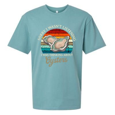 Oyster Retro Vintage Shucker Shelfish Seafood Mollusks Sueded Cloud Jersey T-Shirt