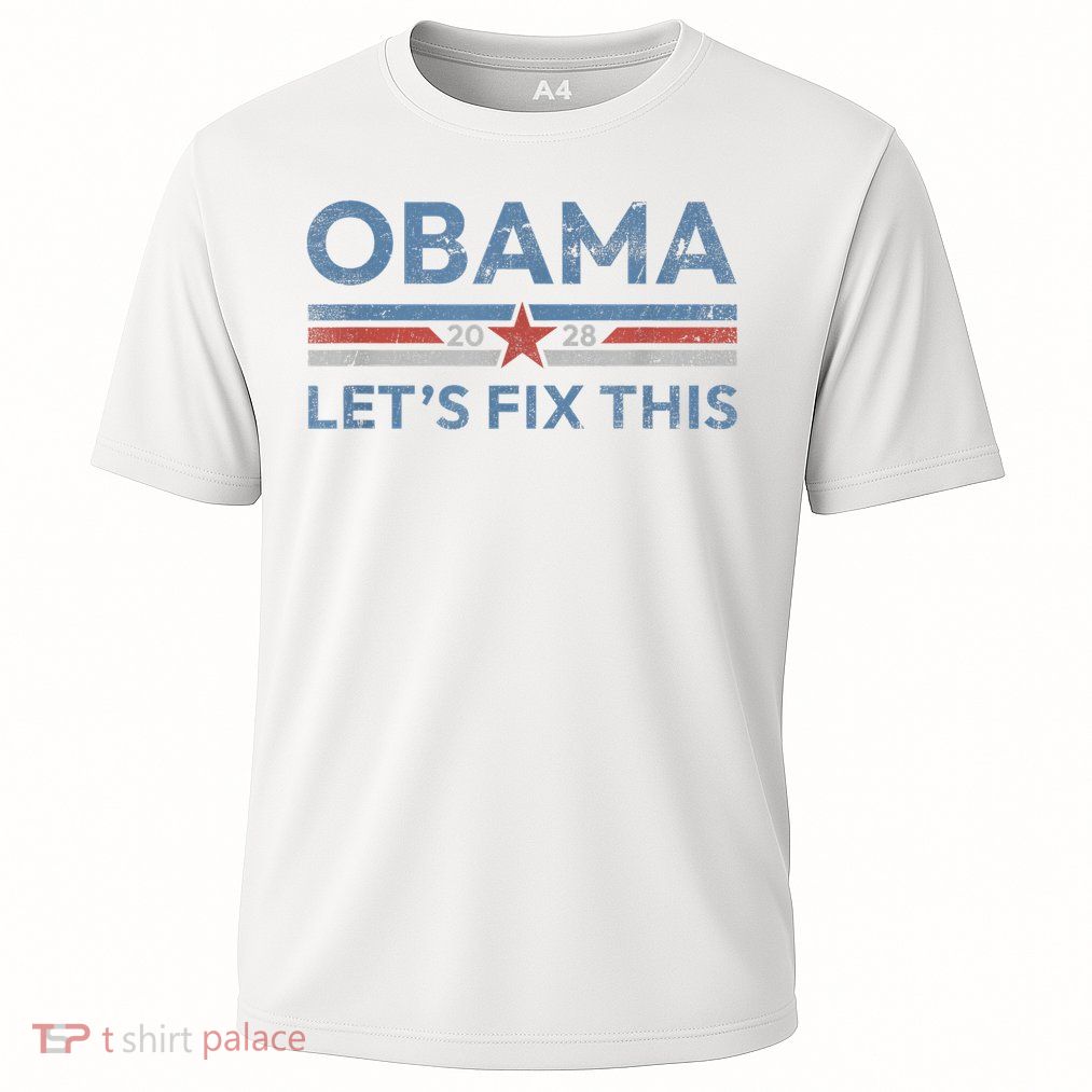 Obama Retro Vintage Patriotic 2028 Political Protest Rally Performance Shirt