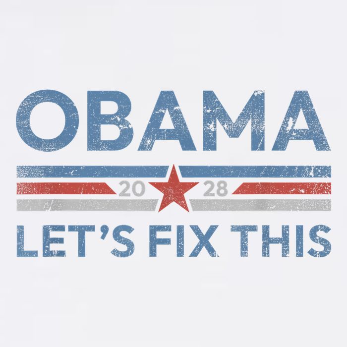 Obama Retro Vintage Patriotic 2028 Political Protest Rally Beanie