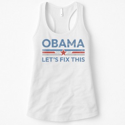 Obama Retro Vintage Patriotic 2028 Political Protest Rally Womens Tank Top