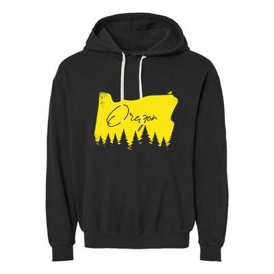 Oregon Retro Vintage Garment-Dyed Fleece Hoodie