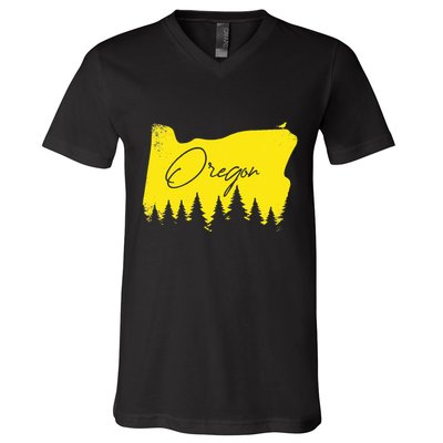 Oregon Retro Vintage V-Neck T-Shirt