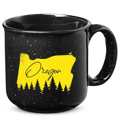 Oregon Retro Vintage 15oz Campfire Ceramic Mug