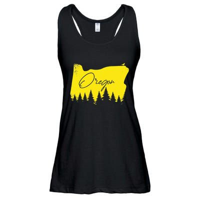Oregon Retro Vintage Ladies Essential Flowy Tank