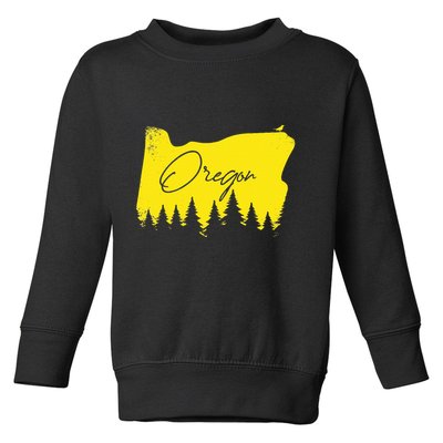 Oregon Retro Vintage Toddler Sweatshirt