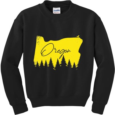 Oregon Retro Vintage Kids Sweatshirt