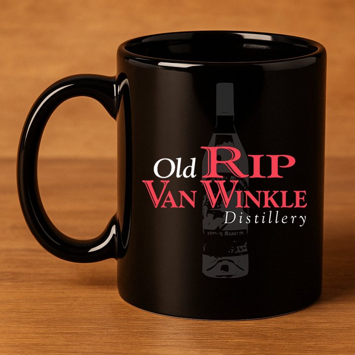 Old Rip Van Winkle Distillery Pappy Bourbon Whiskey Trail 11oz C Handle Ceramic Mug