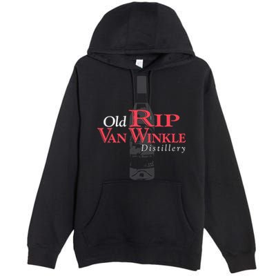 Old Rip Van Winkle Distillery Pappy Bourbon Whiskey Trail Premium Pullover Hoodie