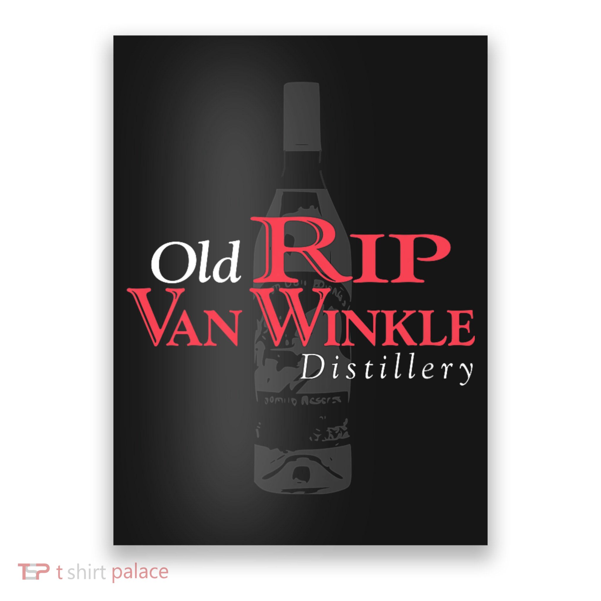 Old Rip Van Winkle Distillery Pappy Bourbon Whiskey Trail Poster