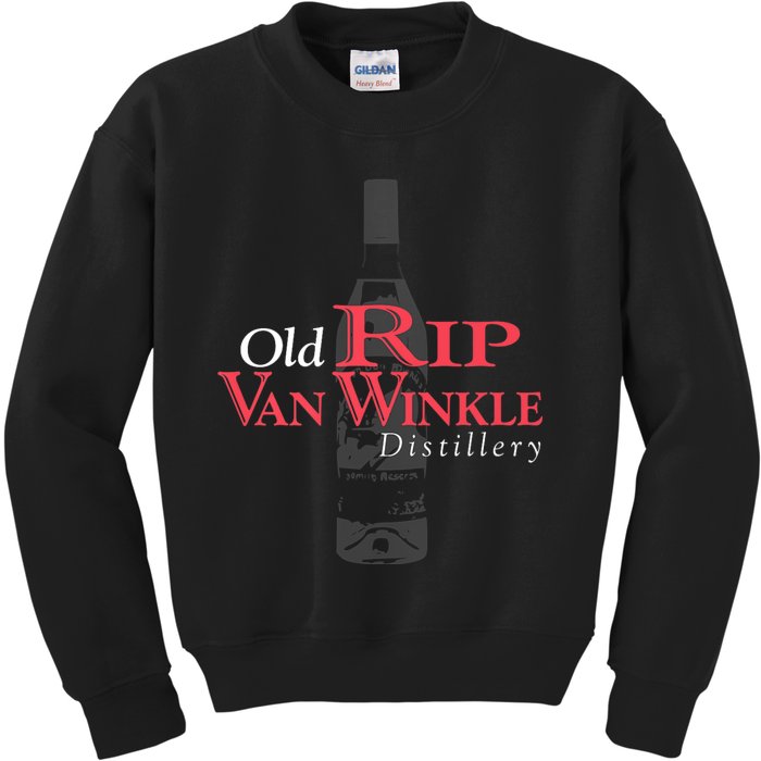 Old Rip Van Winkle Distillery Pappy Bourbon Whiskey Trail Kids Sweatshirt