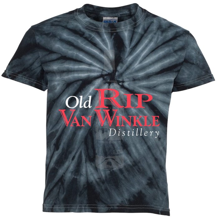 Old Rip Van Winkle Distillery Pappy Bourbon Whiskey Trail Kids Tie-Dye T-Shirt