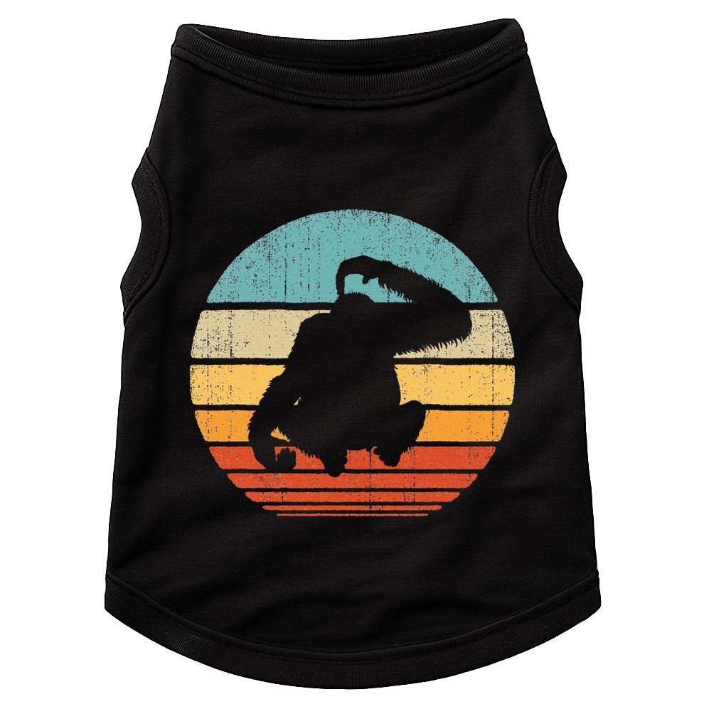 Orangutan Retro Vintage 60s 70s Sunset Mammal Animal Doggie Tank