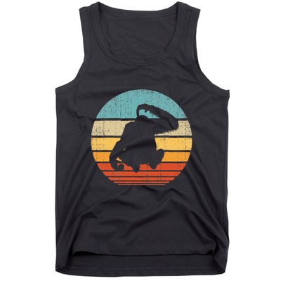 Orangutan Retro Vintage 60s 70s Sunset Mammal Animal Tank Top