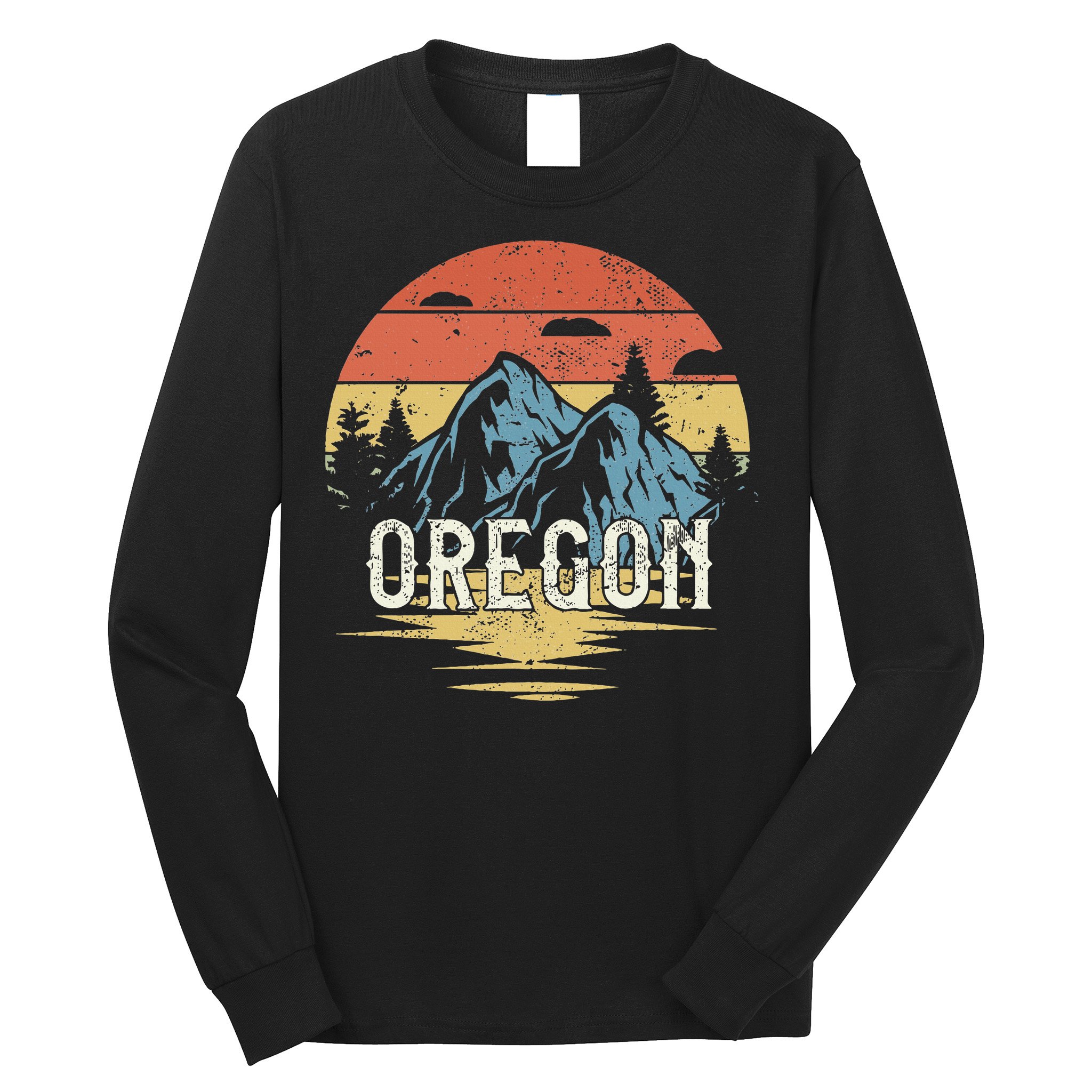Oregon Retro Vintage Long Sleeve Shirt