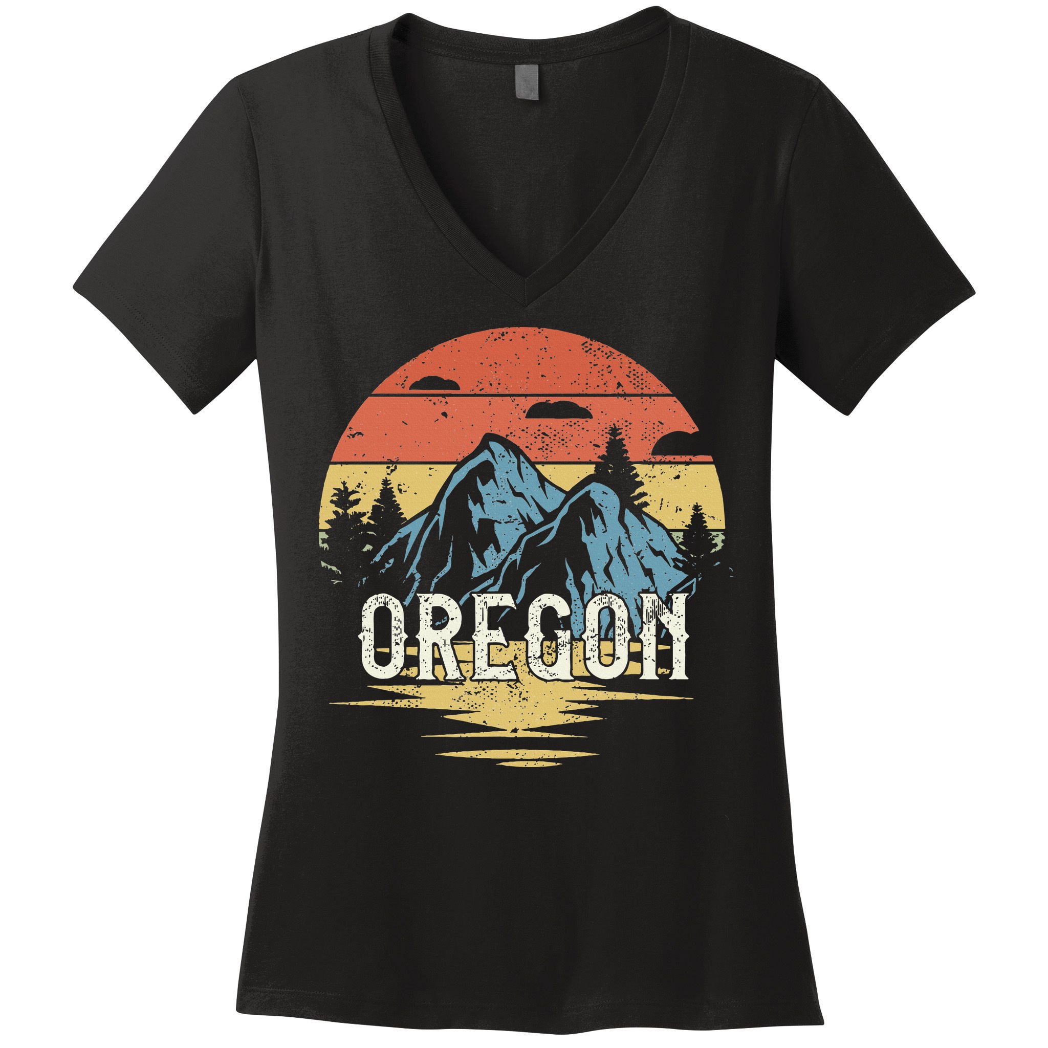 Oregon Retro Vintage Women's V-Neck T-Shirt