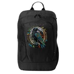 Odins Raven Viking Midgard Thor Walhalla City Backpack