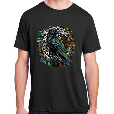 Odins Raven Viking Midgard Thor Walhalla Adult ChromaSoft Performance T-Shirt