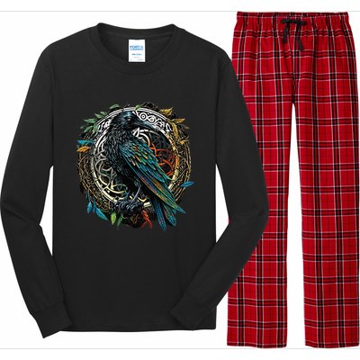 Odins Raven Viking Midgard Thor Walhalla Long Sleeve Pajama Set