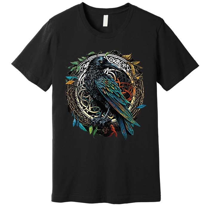 Odins Raven Viking Midgard Thor Walhalla Premium T-Shirt