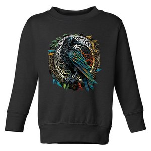 Odins Raven Viking Midgard Thor Walhalla Toddler Sweatshirt