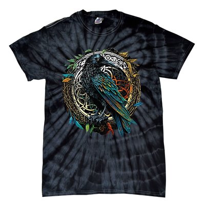 Odins Raven Viking Midgard Thor Walhalla Tie-Dye T-Shirt