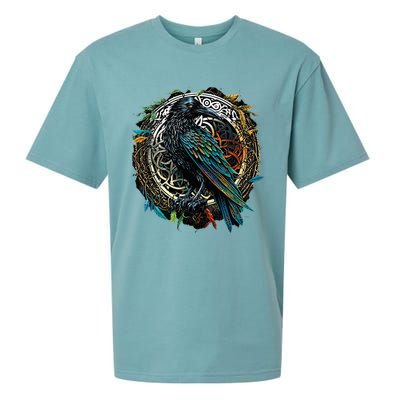 Odins Raven Viking Midgard Thor Walhalla Sueded Cloud Jersey T-Shirt