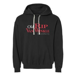 Old Rip Van Winkle Distillery Pappy Bourbon Whiskey Trail Garment-Dyed Fleece Hoodie