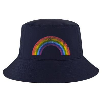 Original Rainbow Vintage Retro 80's Style Gay Pride Cool Comfort Performance Bucket Hat