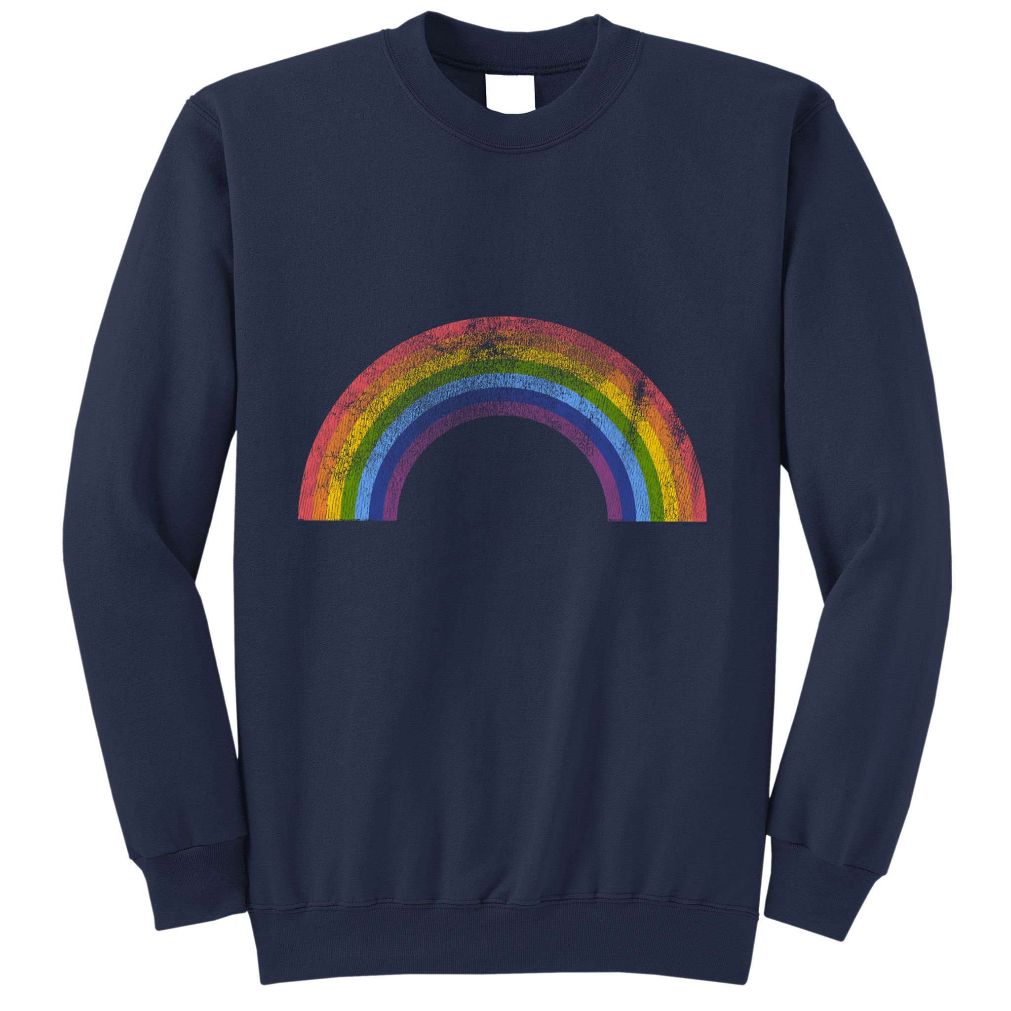 Original Rainbow Vintage Retro 80's Style Gay Pride Sweatshirt