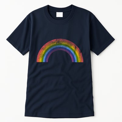 Original Rainbow Vintage Retro 80's Style Gay Pride Tall T-Shirt