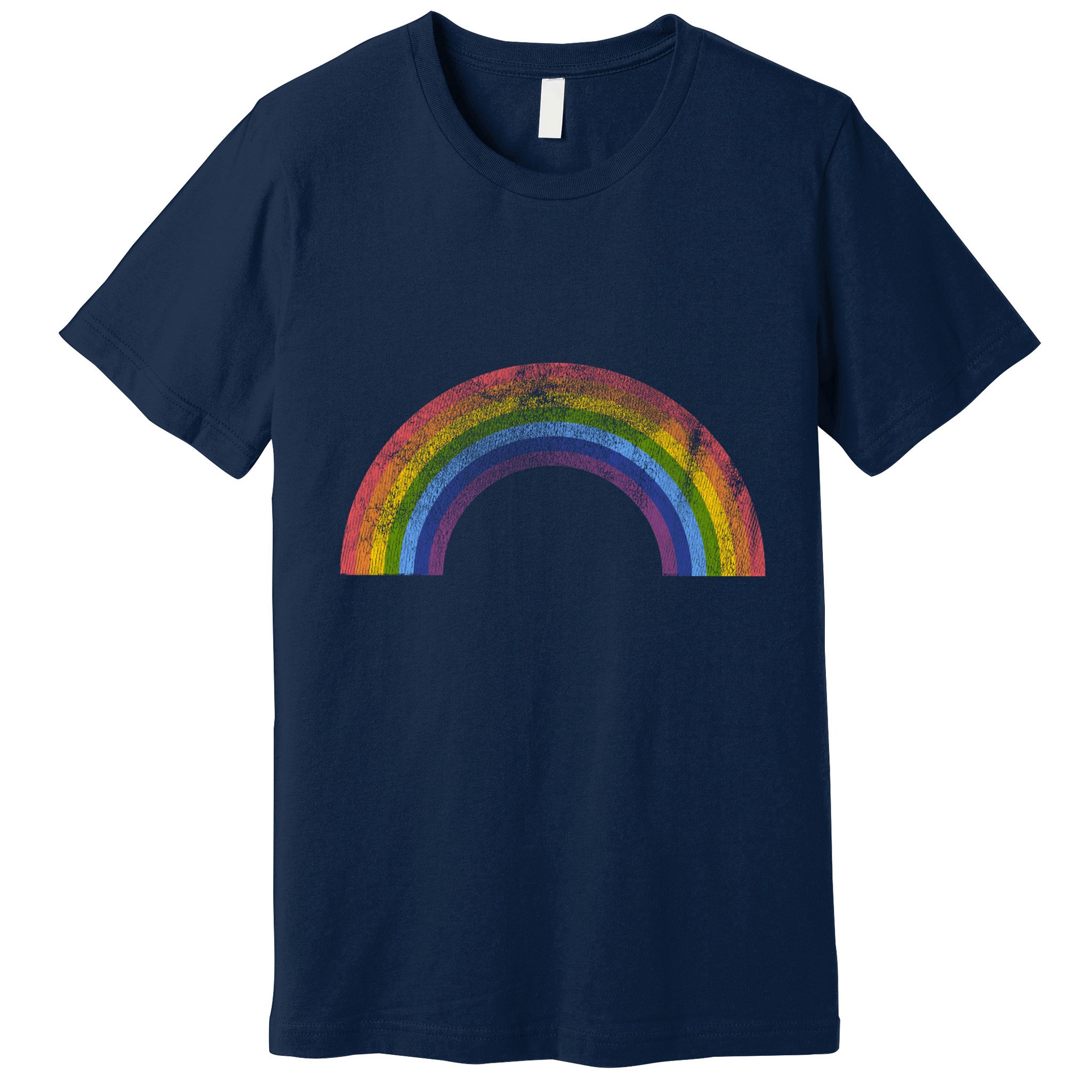Original Rainbow Vintage Retro 80's Style Gay Pride Premium T-Shirt