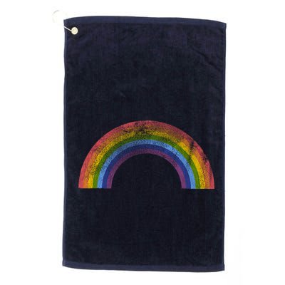 Original Rainbow Vintage Retro 80's Style Gay Pride Golf Towel