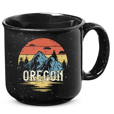 Oregon Retro Vintage 15oz Campfire Ceramic Mug