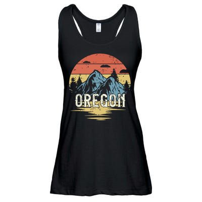 Oregon Retro Vintage Ladies Essential Flowy Tank