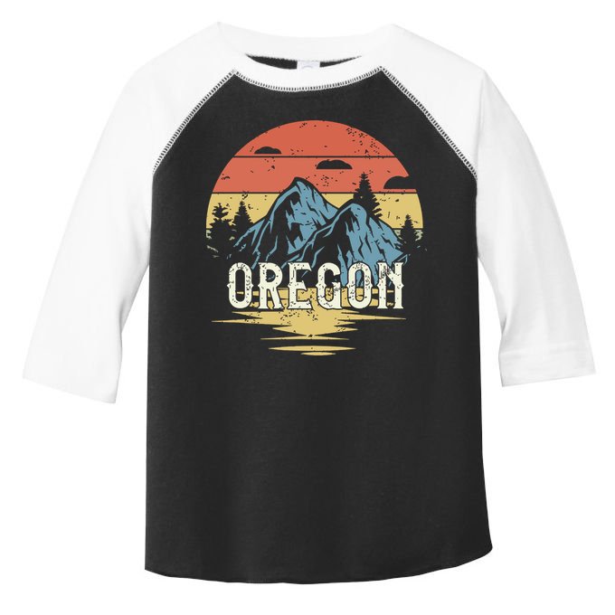 Oregon Retro Vintage Toddler Fine Jersey T-Shirt