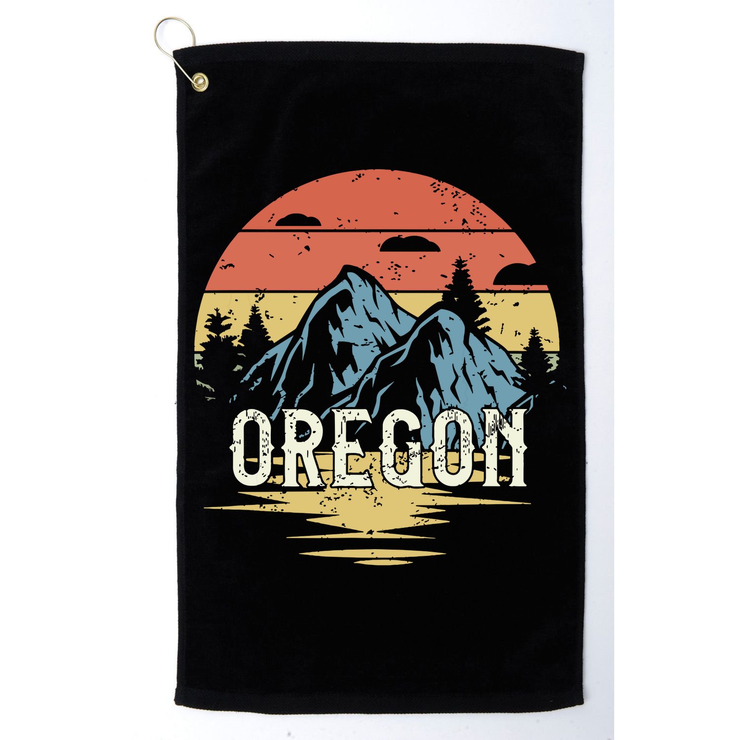 Oregon Retro Vintage Golf Towel