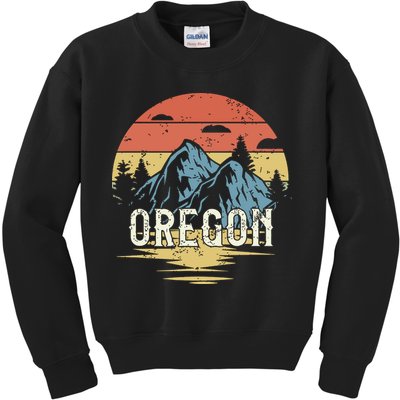 Oregon Retro Vintage Kids Sweatshirt
