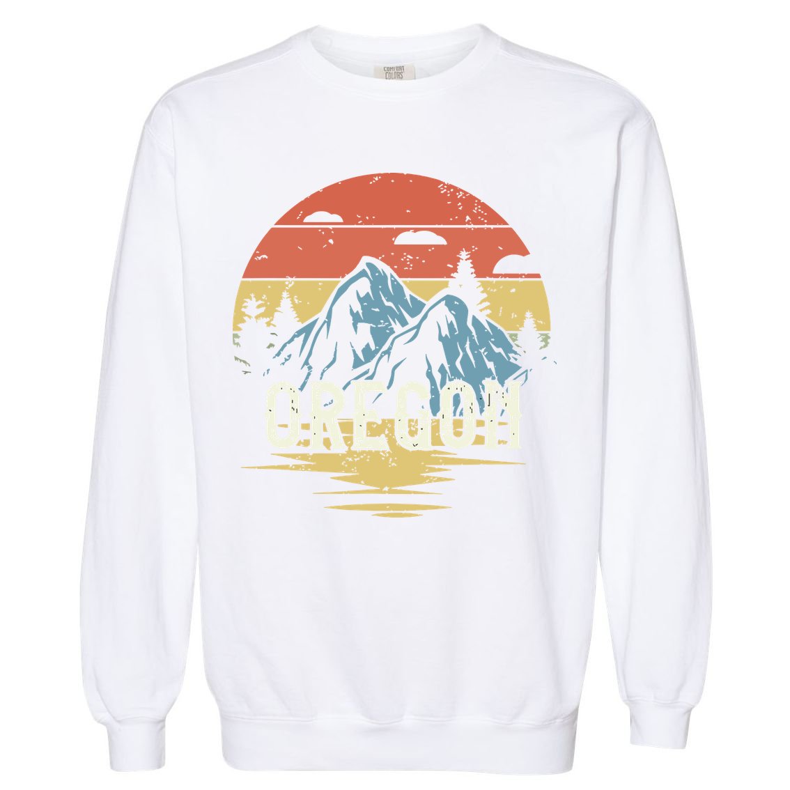 Oregon Retro Vintage Garment-Dyed Sweatshirt