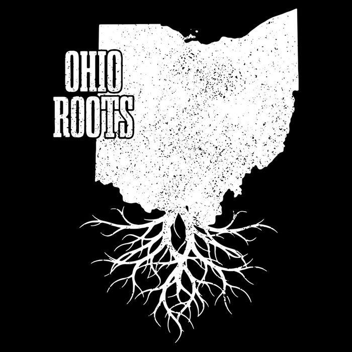 Ohio Roots Vintage Usa Patriotic Pride State Map Sweatshirt