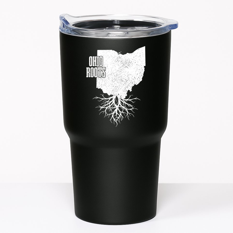 Ohio Roots Vintage Usa Patriotic Pride State Map Tumbler