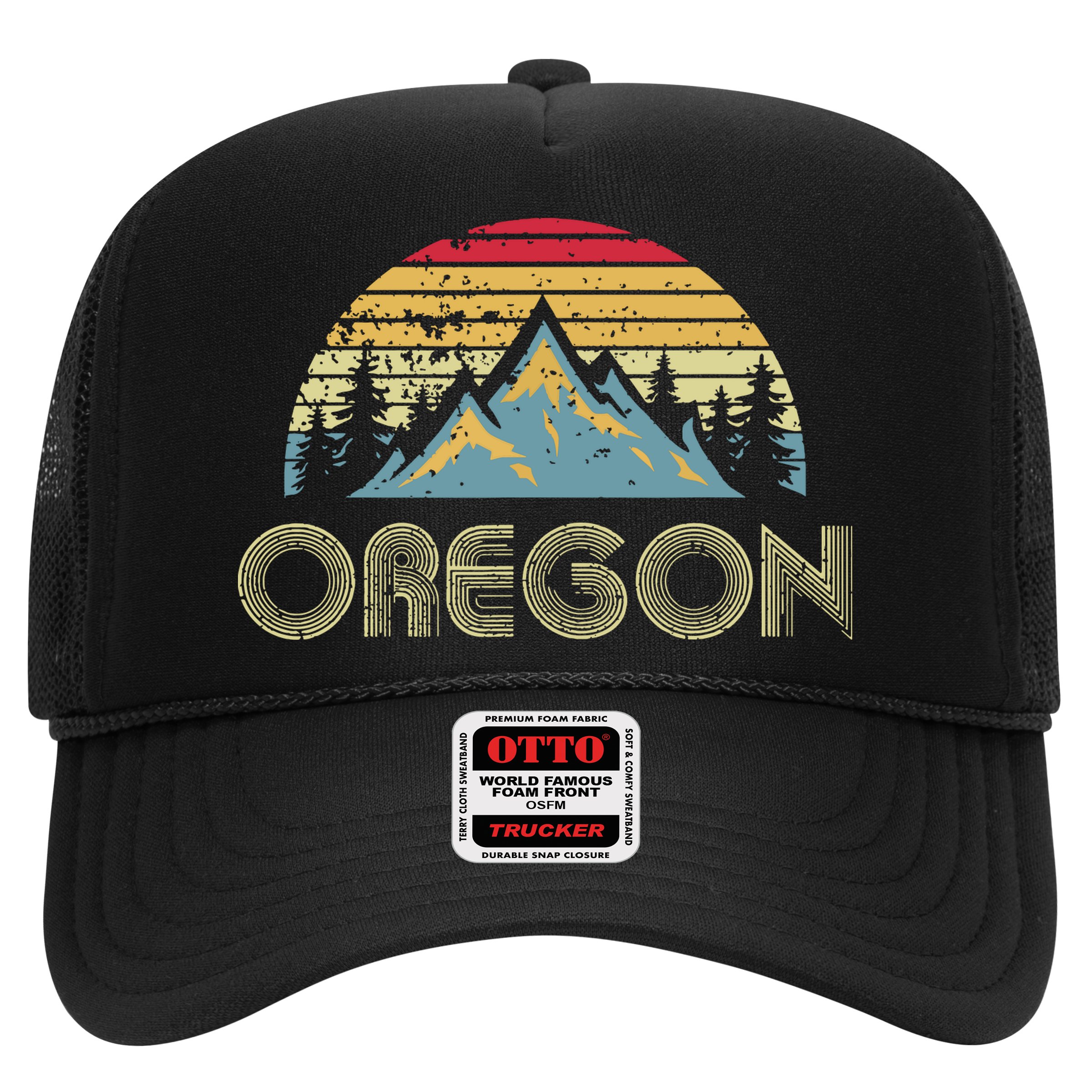 Oregon Retro Vintage Mountains Nature Hiking T Hat