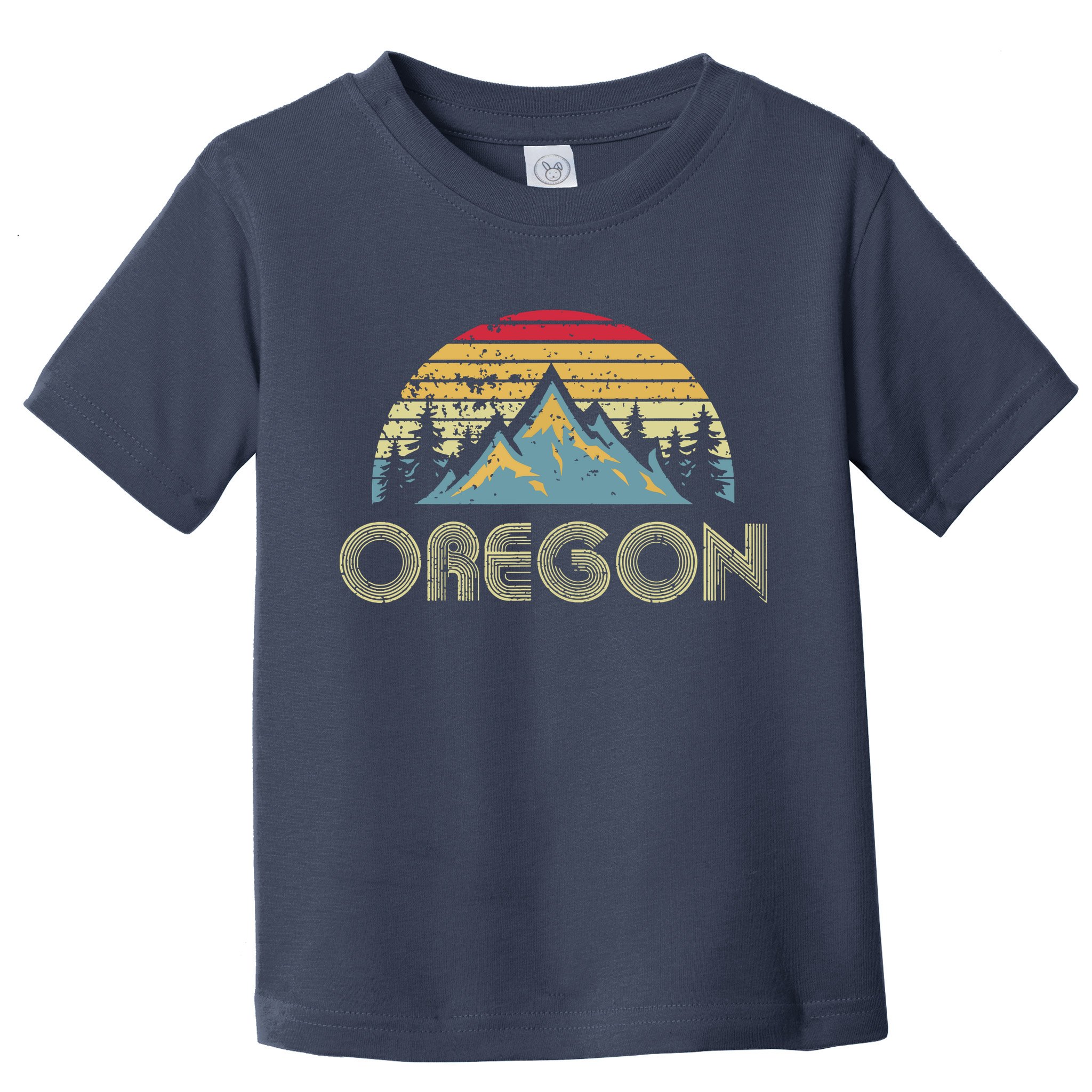 Oregon Retro Vintage Mountains Nature Hiking T Toddler T-Shirt